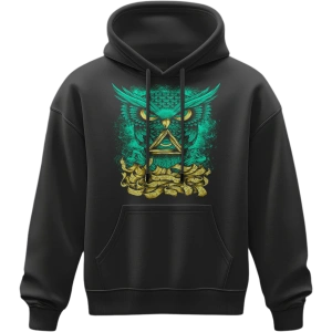 Hoodie - Green Owl