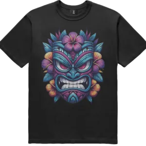 T-Shirt - Blue Tiki