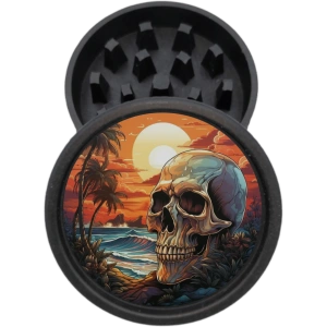 Hemp Grinder - Skull Sunset